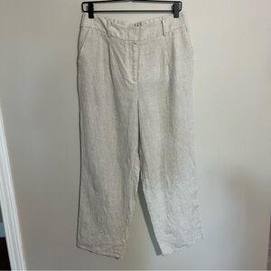 Talbots Bristol Crop Linen Pant size 8
